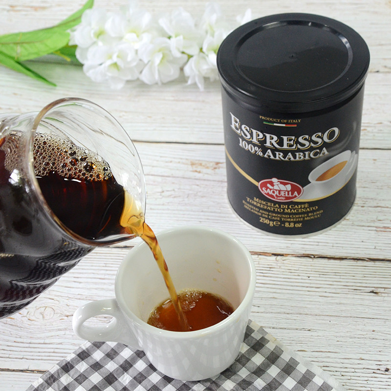 圣贵意大利进口手冲咖啡粉意式浓缩250g罐装阿拉研磨咖啡粉
