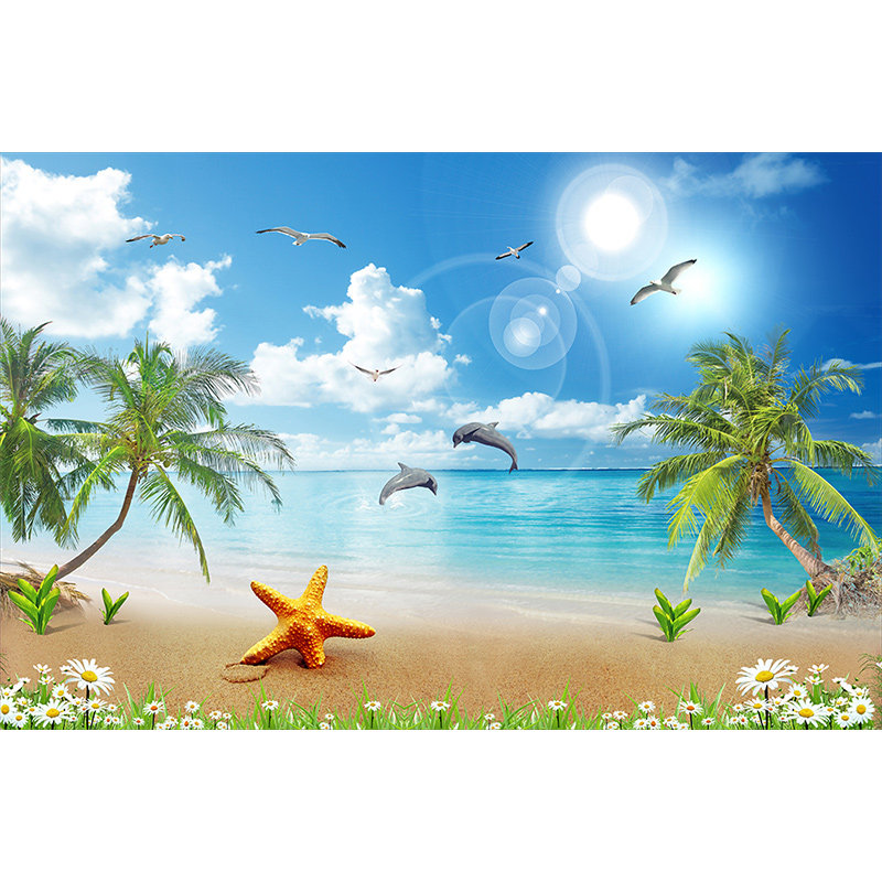 贴画墙纸自粘山水风景风景画画纸装饰墙贴壁纸墙贴