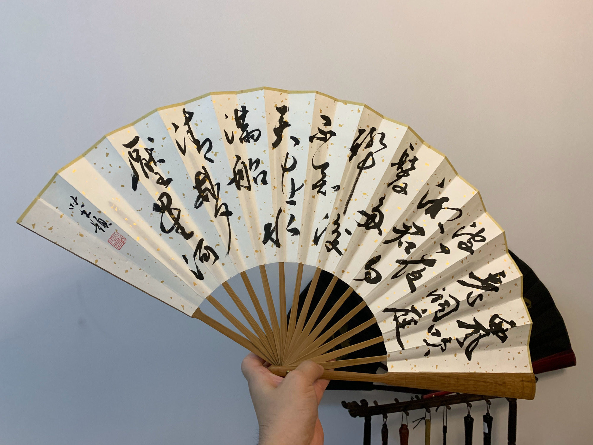 订制叹书中国国风宣纸扇子个性手工书写书法扇子