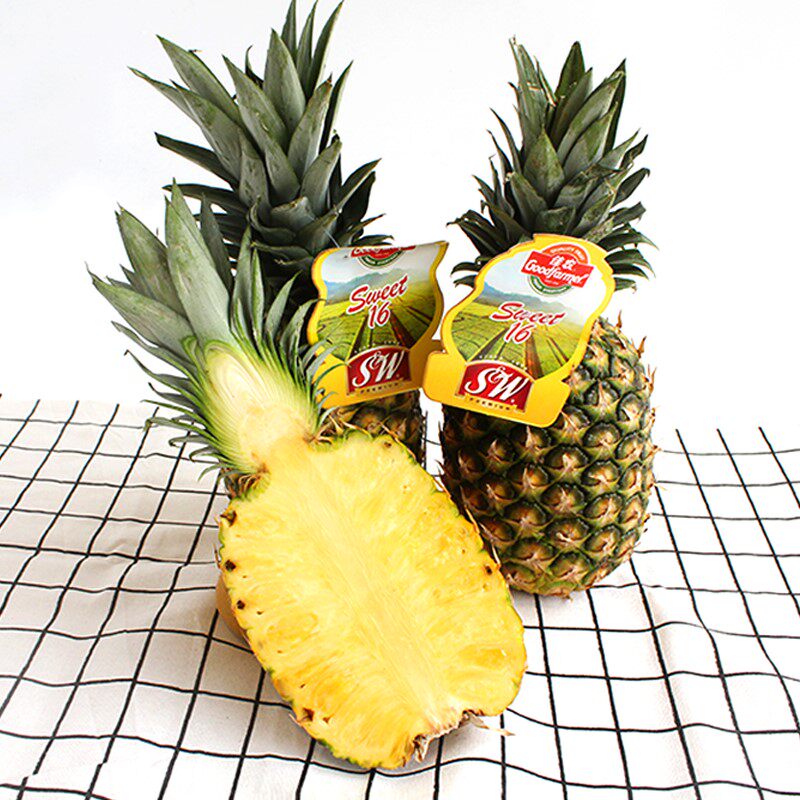 顺丰包邮4个都乐佳农菲律宾进口凤梨12斤无孔凤梨