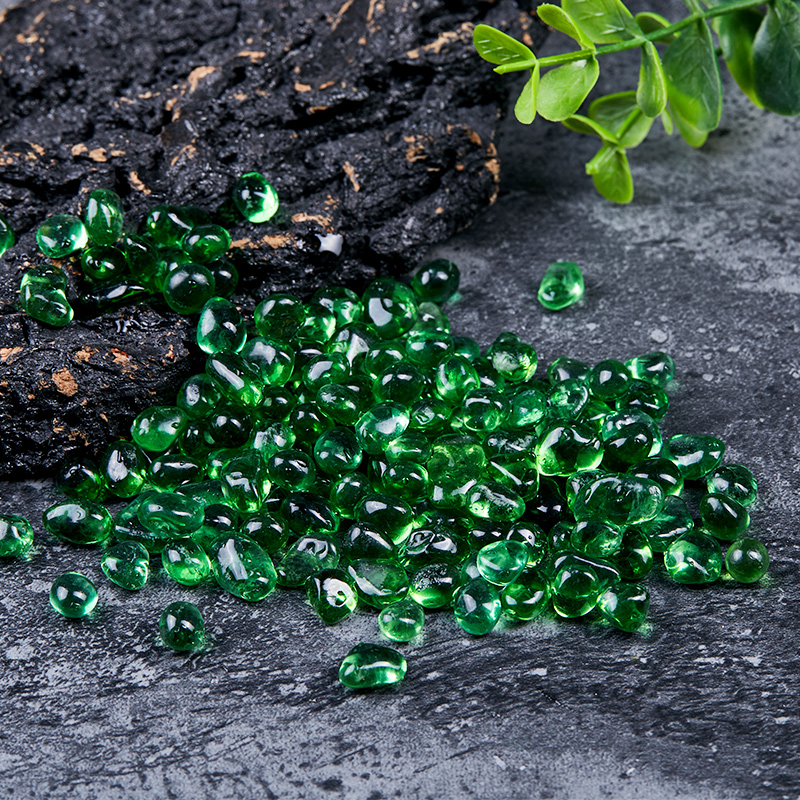 七彩琉璃碎石客厅水族鱼缸装饰铺底花盆造景景石造景