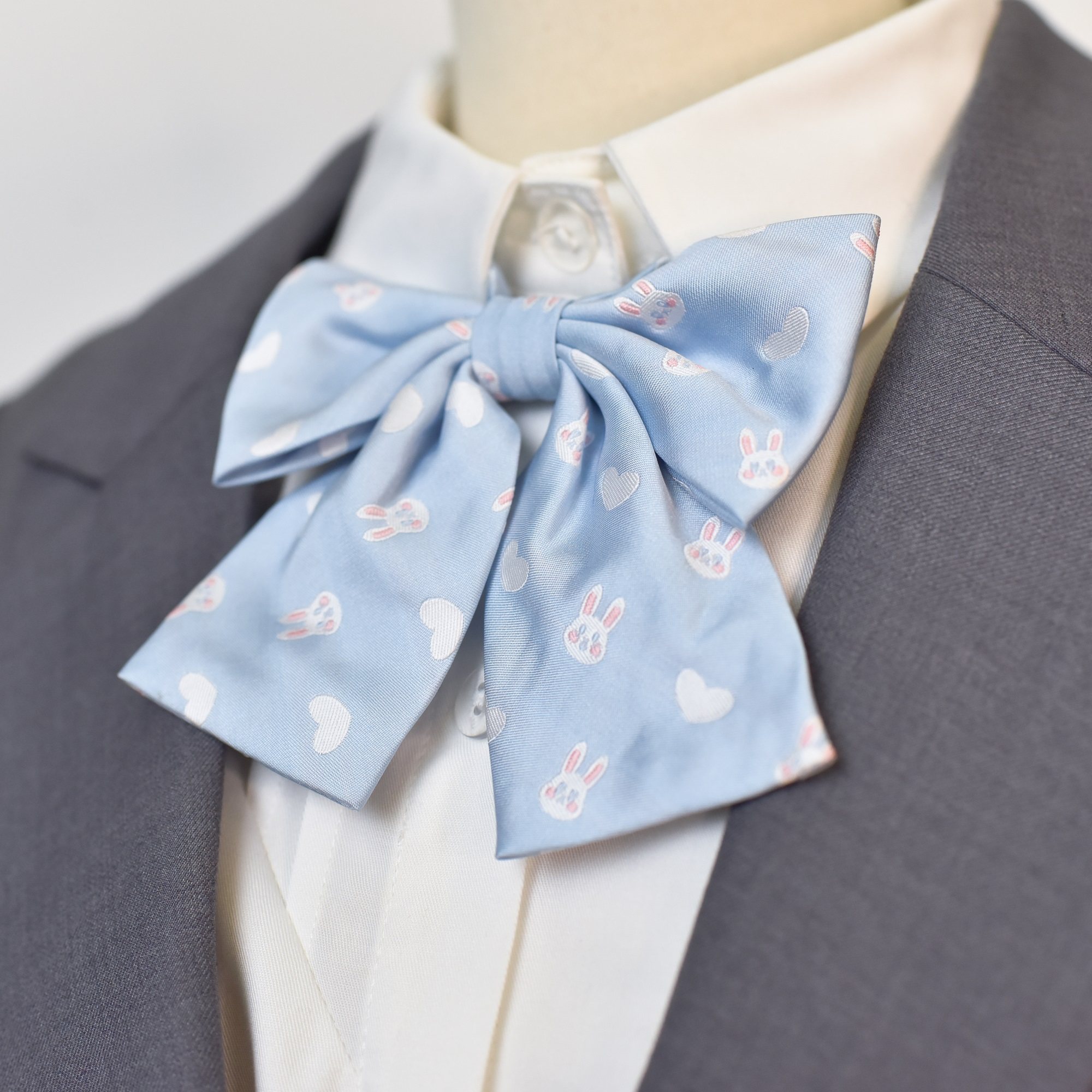 兔兔甜兔领结领带兔耳粉色蓝色红色画手原创领结