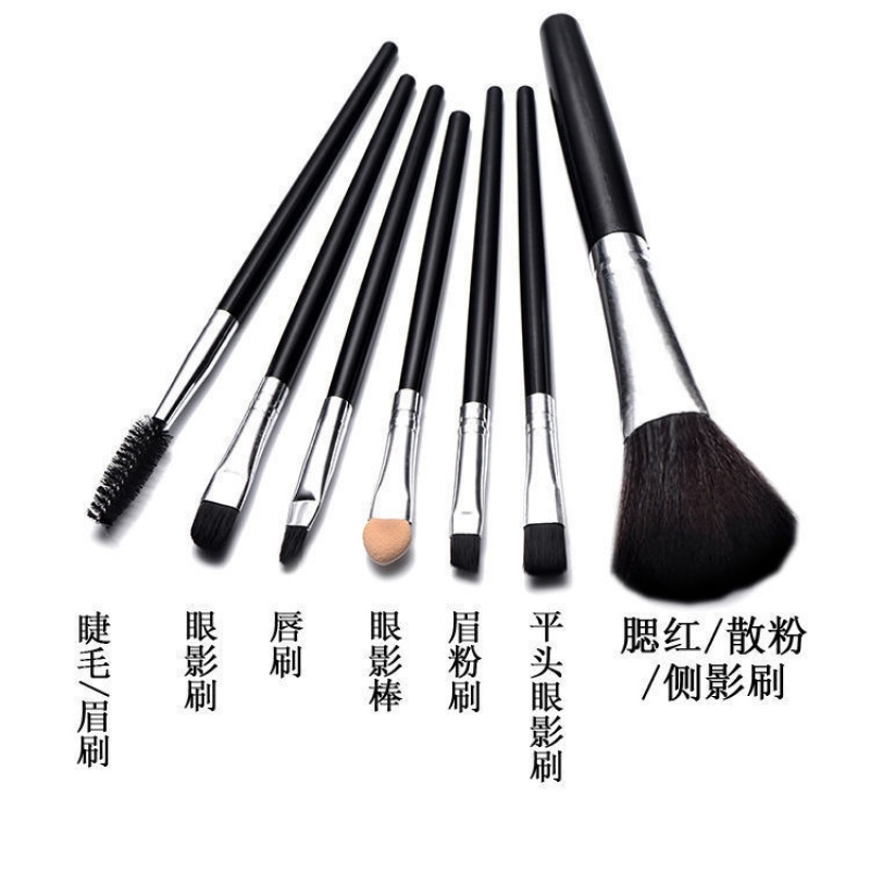 化妆眼影高光腮红棒眉海绵马头软毛小马单支双洗脸刷