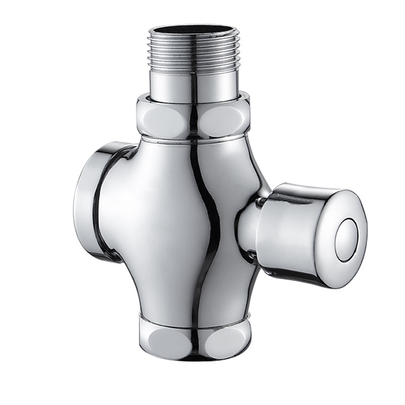 黄铜 蹲便器冲水阀 便池手按式 大便冲洗阀门厕所开关卫生间延时阀