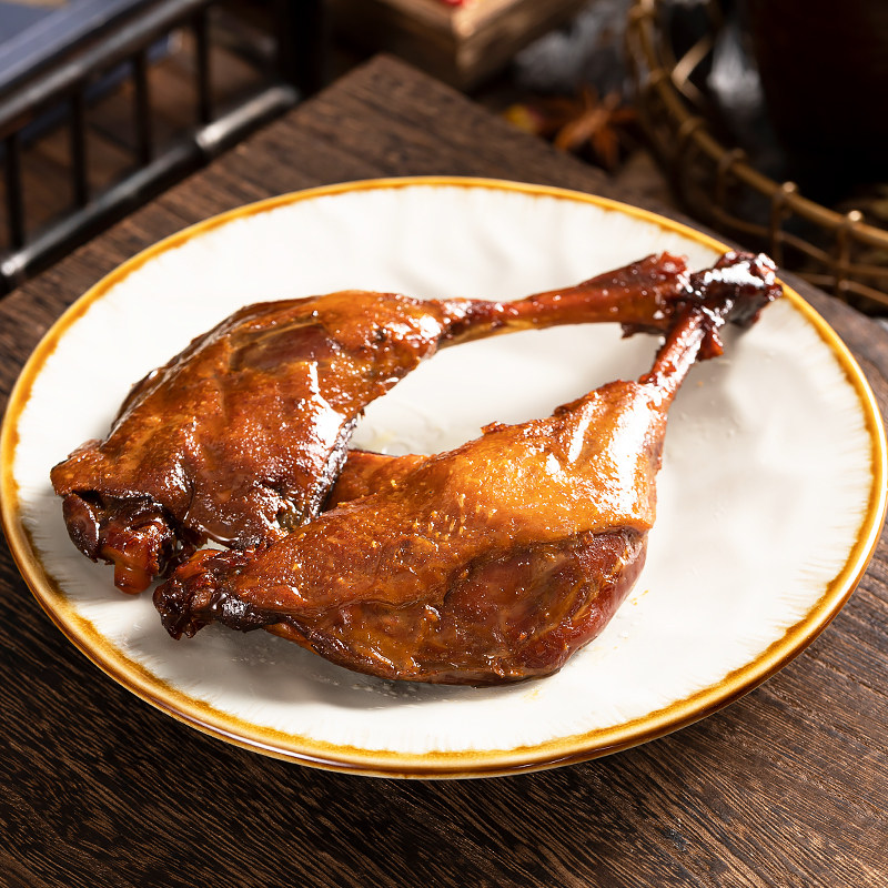 钱家香蜜汁老鸭100g3包卤味鸭腿肉类小吃休闲食品鸭肉零食