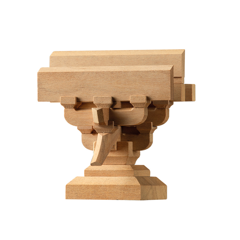 韵文文博恭王府斗拱积木榫卯模型木制玩具益智创意