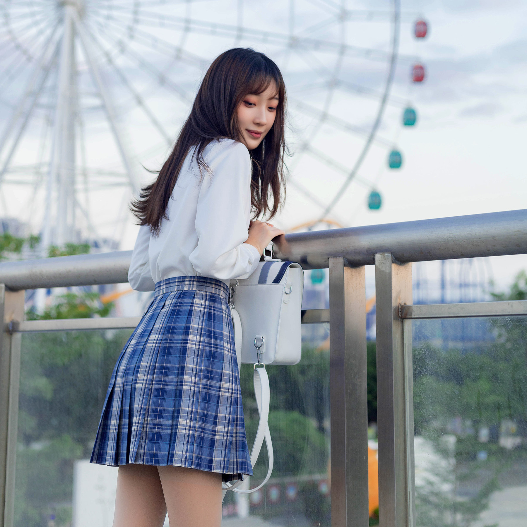 小时圣光原创2021新款jk制服格裙女学生温柔半身裙