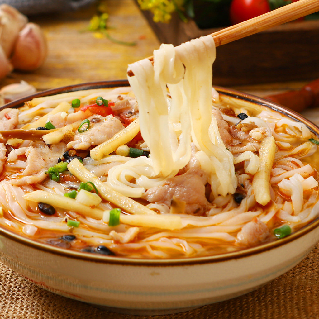 老友正宗南宁252g3广西特产干切粉扁礼盒邕州冲泡方便面