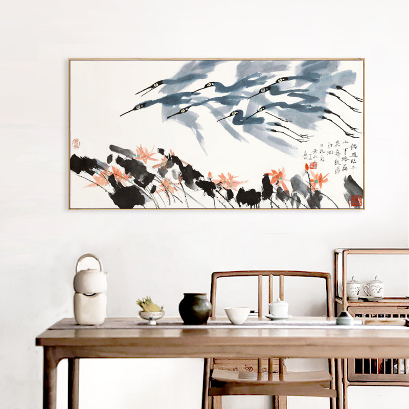 水墨宣言新中式中式黄永玉国画装饰画客厅茶室挂画现代装饰画