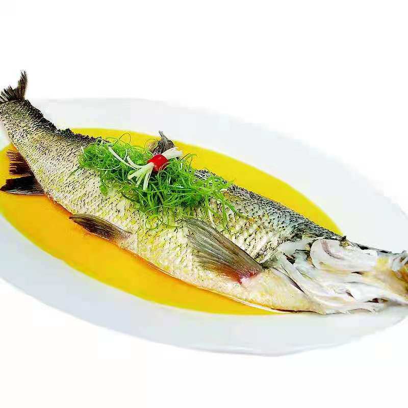 常渔酒店550g半边清蒸冷冻半成品半片白条大白淡水鱼类