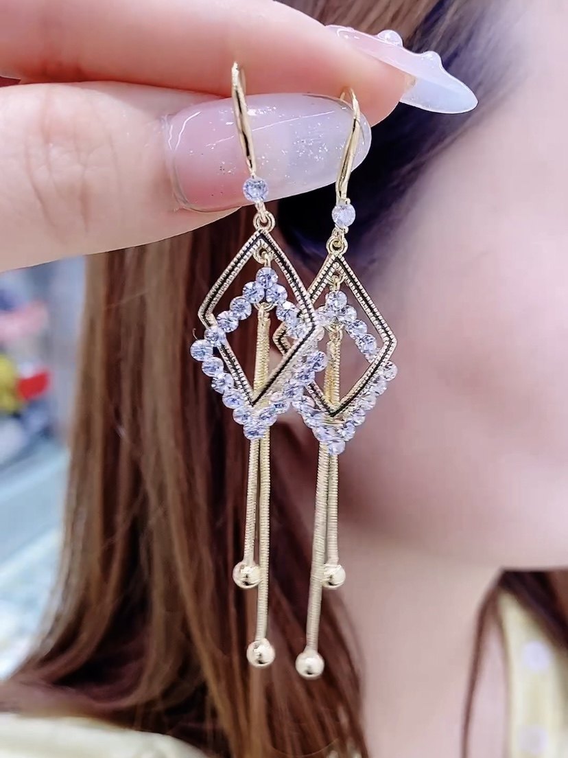 高级几何耳环气质韩国耳饰女网网红个性耳钉耳环