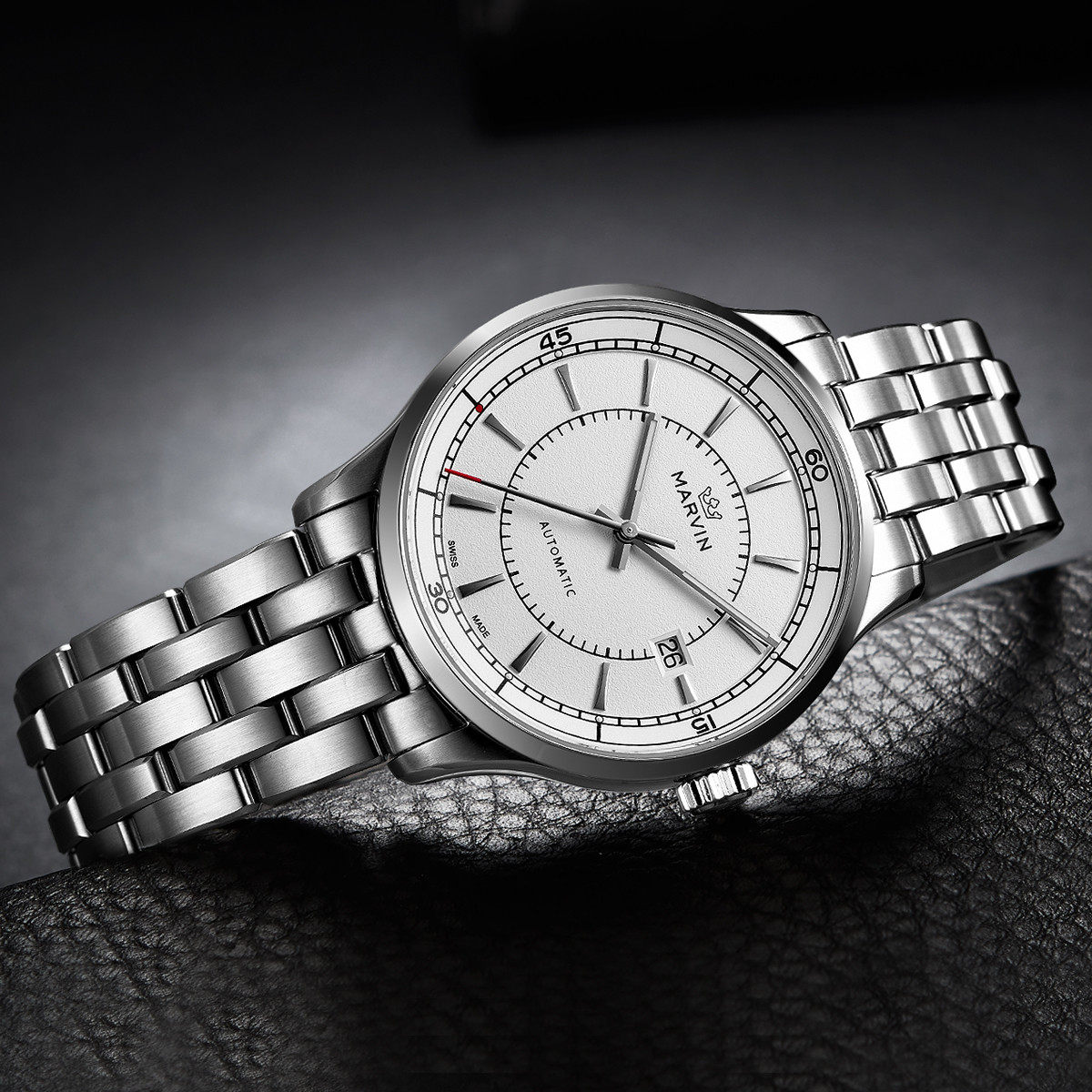 marvin瑞士摩纹表男手表机械表dn8-victory系列瑞士腕表