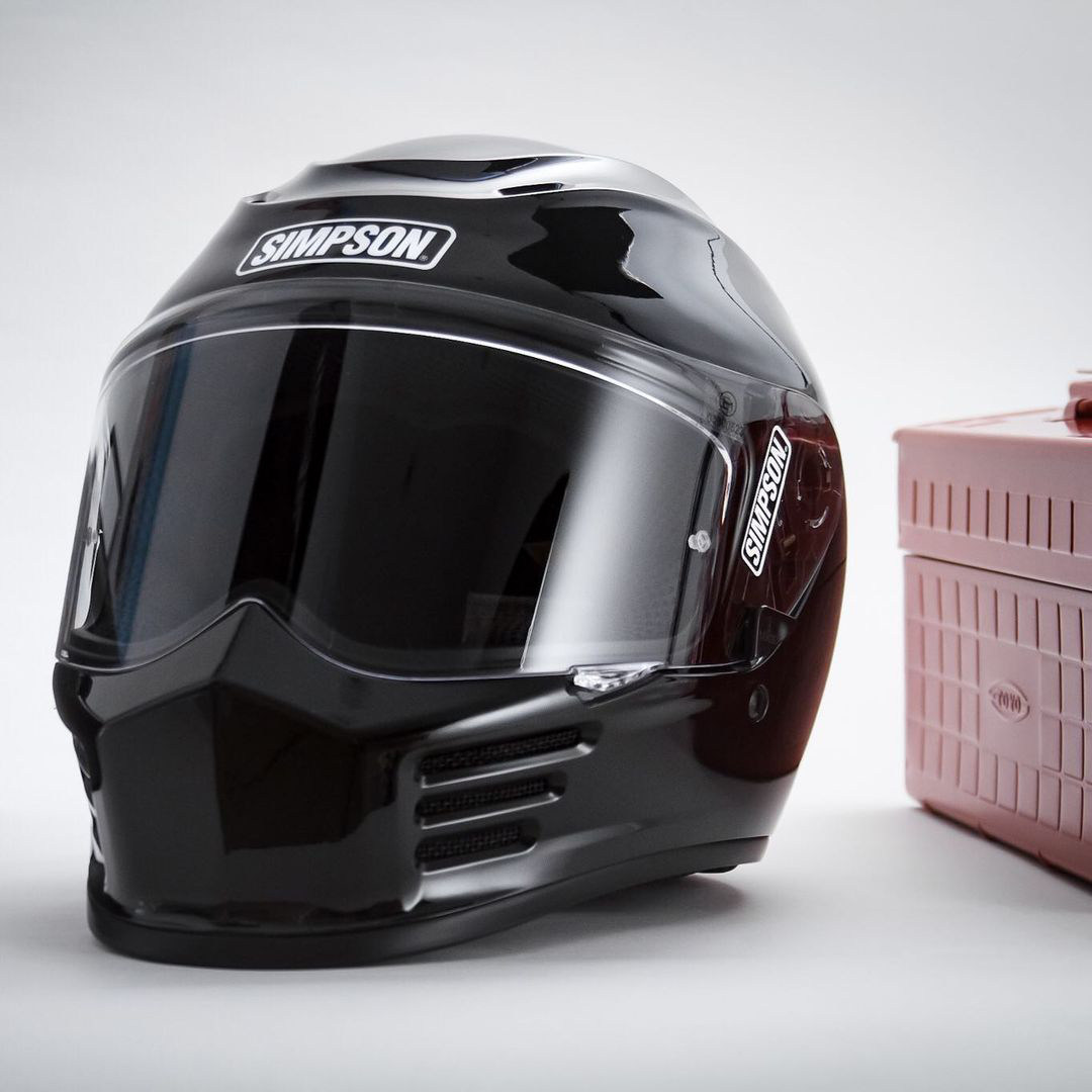 辛普森极速悍匪摩托车头盔seedbandit复古抬头全盔摩托车头盔