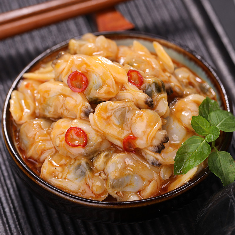 500g麻辣鲜蛤花甲日本料理花蛤肉蛤海鲜包邮日式贝类制品