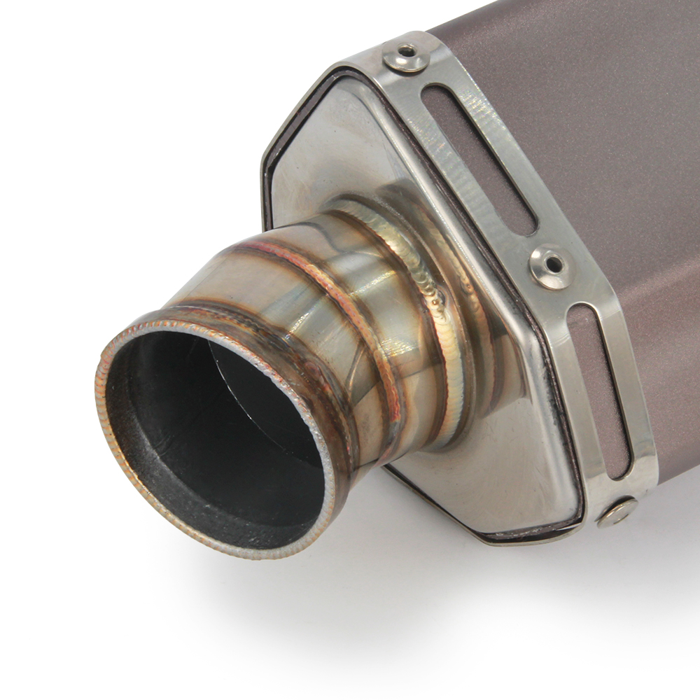 越野摩托车改装机车六角不锈钢排气管消声器直排排气摩托车排气管