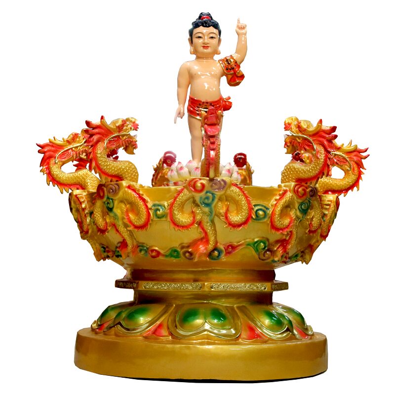 用品浴佛盆太子佛浴九龙龙浴盆浴规格树脂寺院摆件