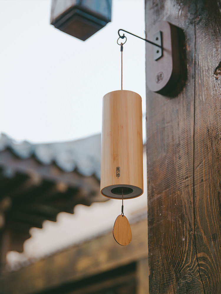 四季四季风风铃冥想木竹铃铛日式阳台挂饰庭院创意摆件