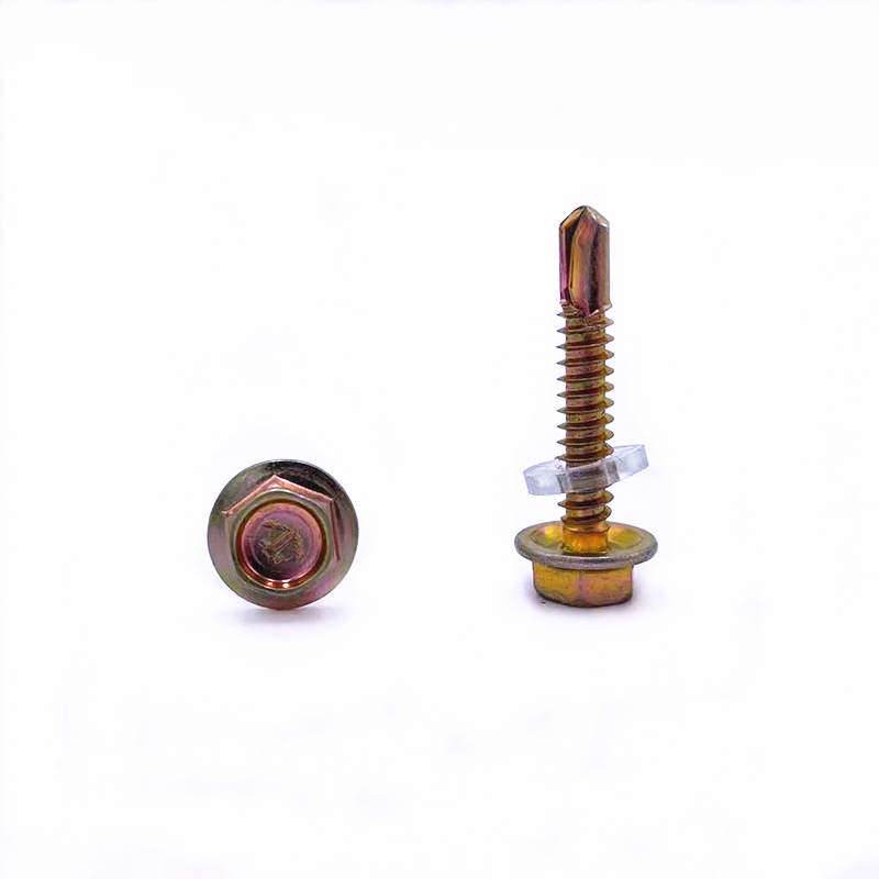 宏挺六角钻尾螺丝法兰自钻自攻彩锌彩钢燕尾螺钉