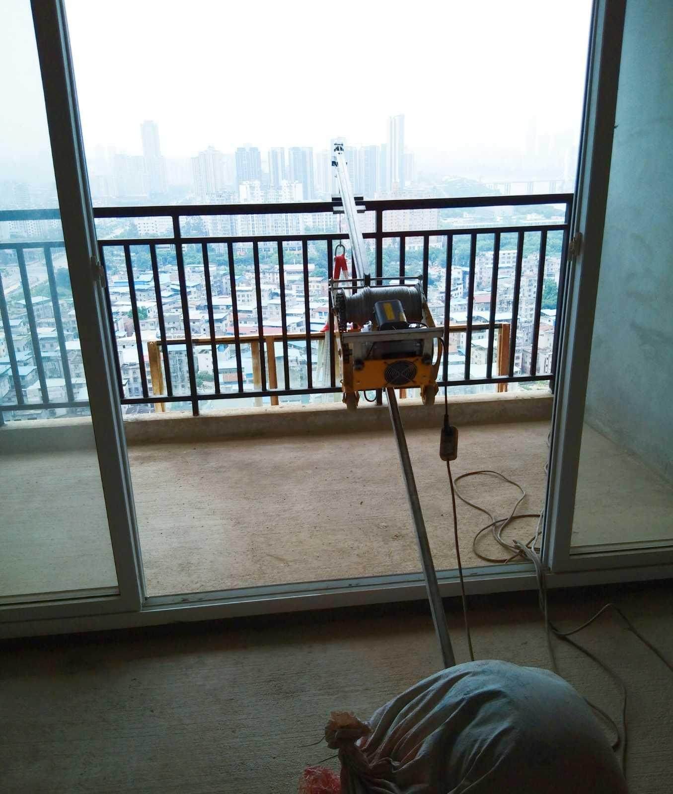 防盗窗吊机升降卷扬机便捷家用电动小型起重机高楼卷扬机