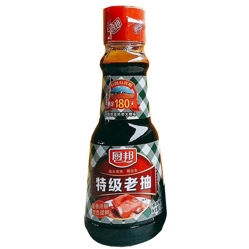 瓶装厨邦特级老抽酱油清炒红烧炖肉卤味蒸鱼酱油