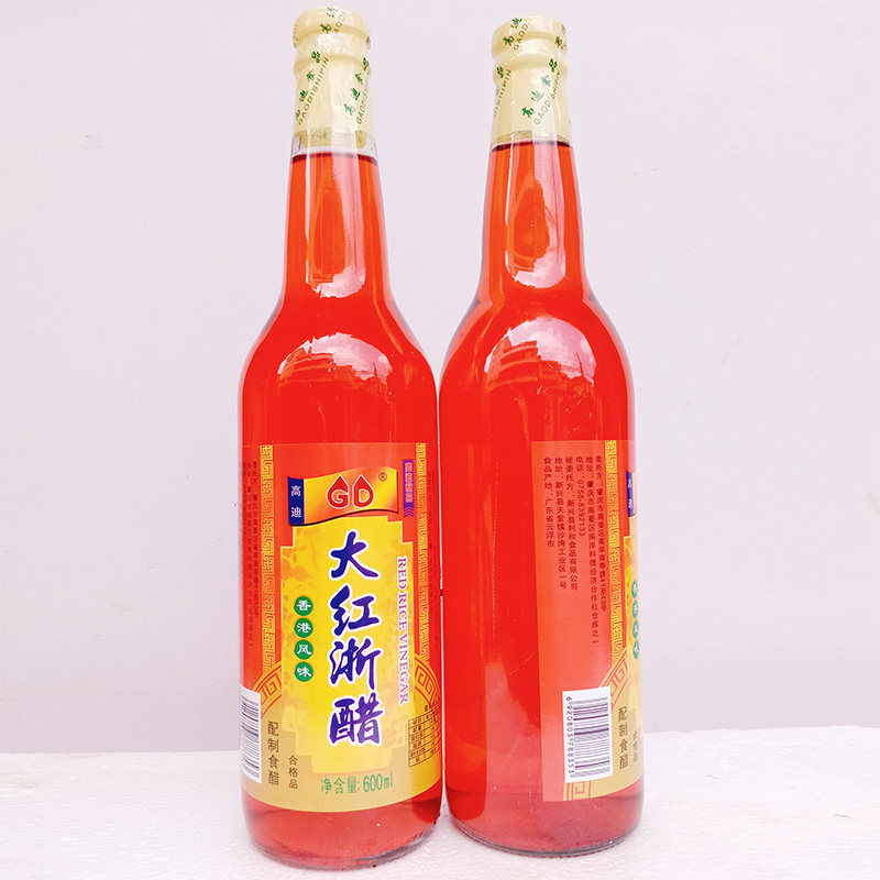 高迪大红600ml香港风味红醋汁泡红萝卜水饺大闸蟹其他食品