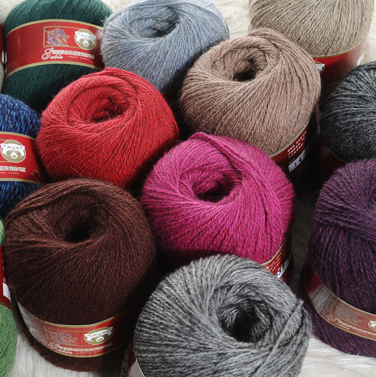 毛线原装正品恒源祥粗线黑针手编机织围巾塞柏毛线