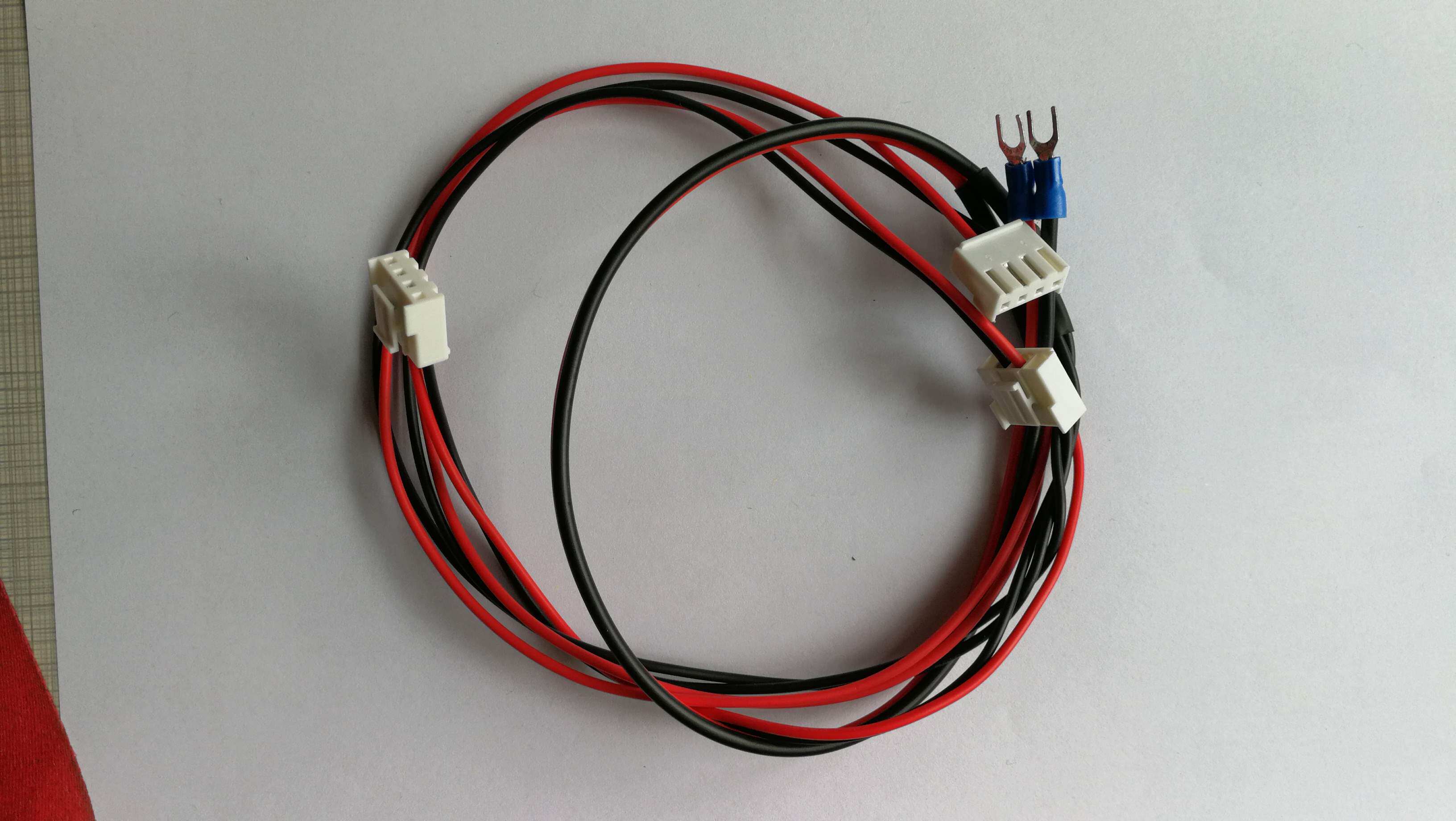 专用纯铜红黑一拖三全彩屏电源线led显示屏模组电源线