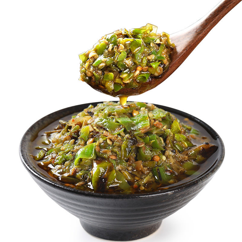 臻鲜饭菜辣椒饭酱椒拌酱剁青椒虎皮下饭农家辣椒酱