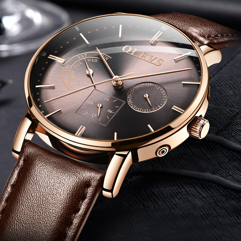 手表欧利时官网正品男士全自动机械防水时尚潮流黑科技国产腕表