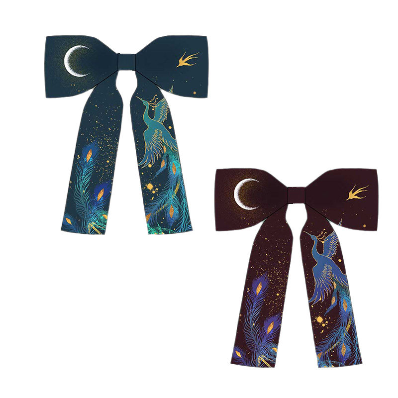 月色星象jkdk小物定位提花金线凤凰领结jk