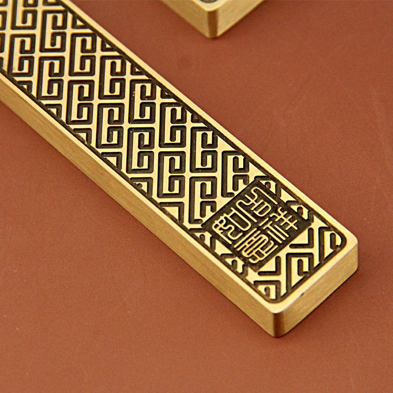明色礼品纯铜镇实心压纸创意仿古纸镇压书金属镇纸