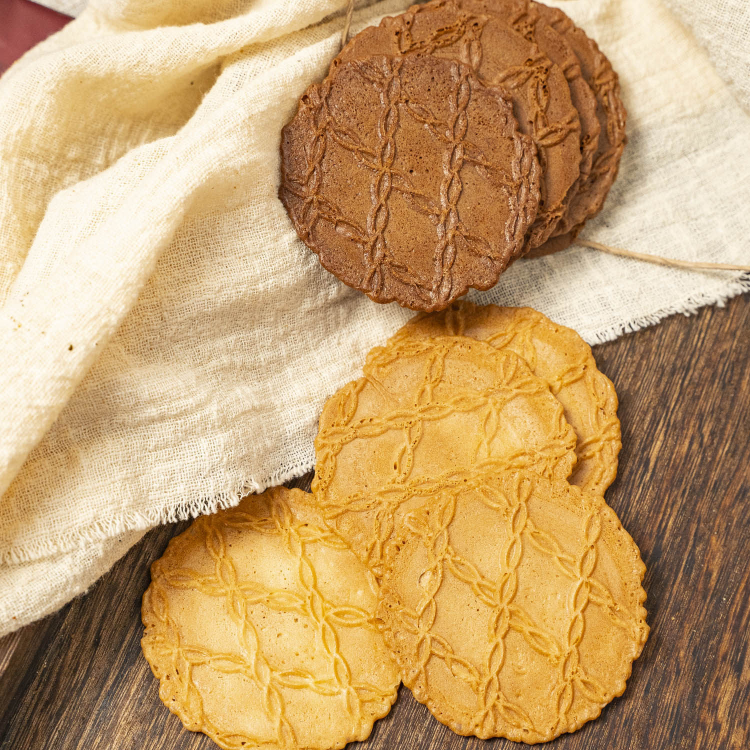 藤野制菓黄油可可华夫巧克力煎饼薄脆饼干小包薄脆饼干