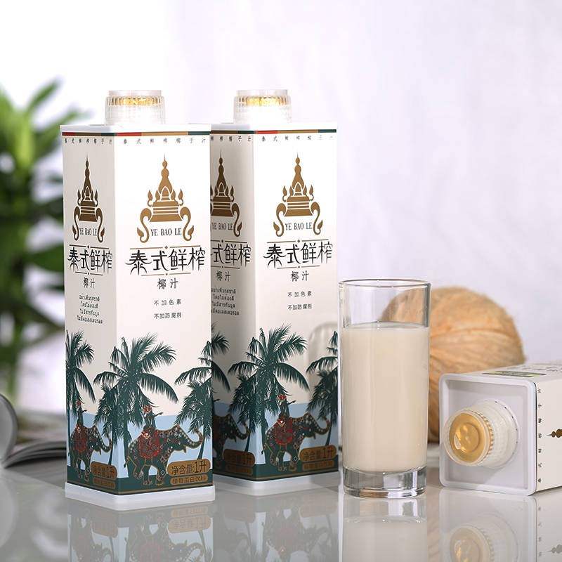 椰奶椰汁整箱泰式鲜榨椰子汁1000mlx4植物蛋白饮料果味