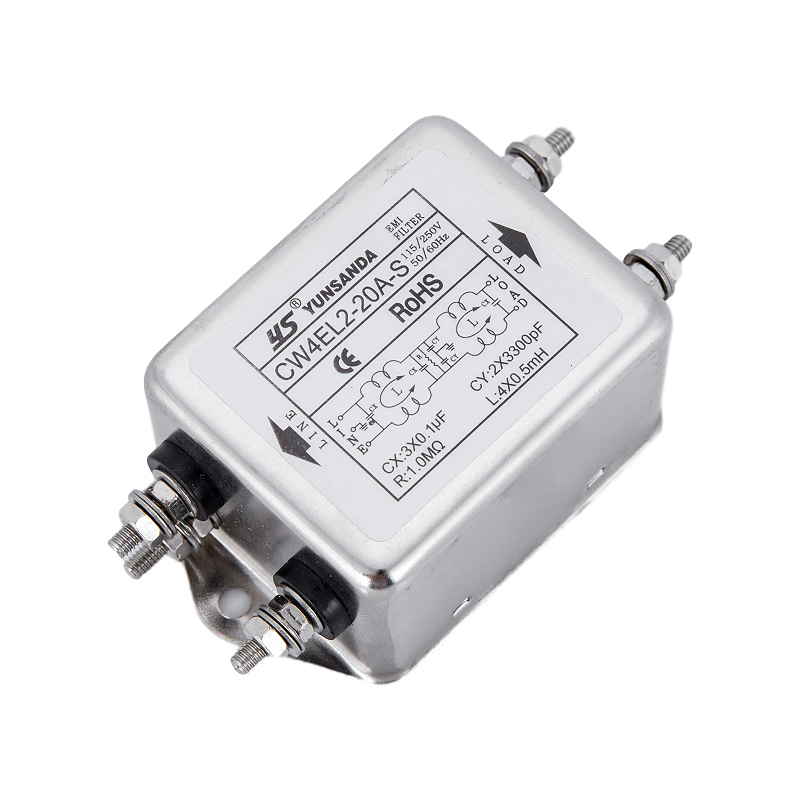 yunsanda单相交流emi电源滤波器cw4el2cw4l210at3a6a20a30a电源滤波器