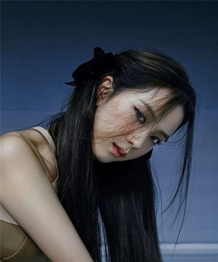 jisoo金智秀同款红色蝴蝶结发夹边夹少女网红ins发饰