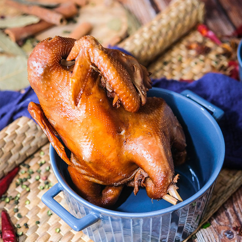 河南特产尉氏周伍烧鸡正宗五香鸡扒鸡两只装鸡肉即食清真熟食包邮