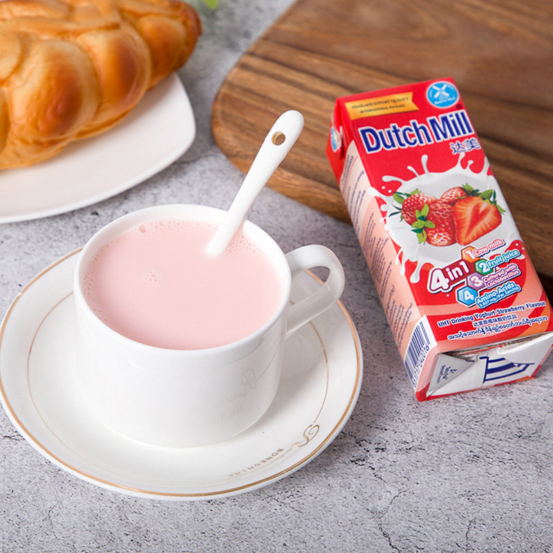 酸奶泰国进口达美水果果味全脂高钙维生素儿童酸奶