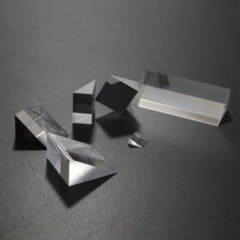 三棱镜直角30度60度90度懒人人眼镜片加工定制教学仪器