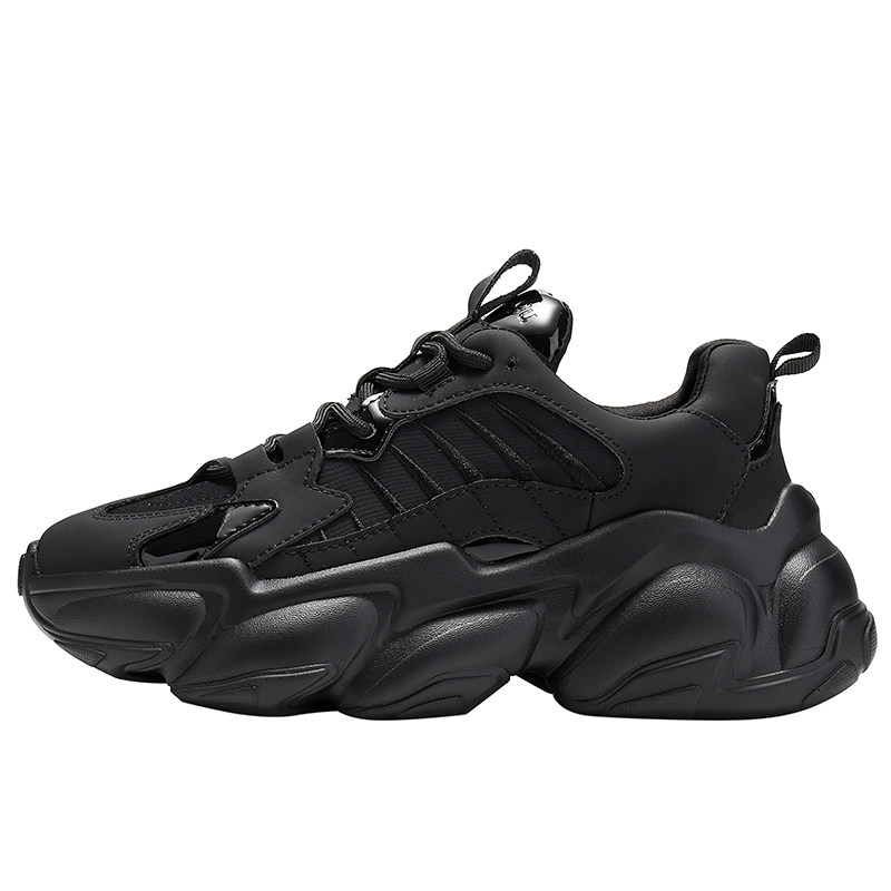 ck黑色加绒老爹鞋女2020秋季新款时尚休闲鞋