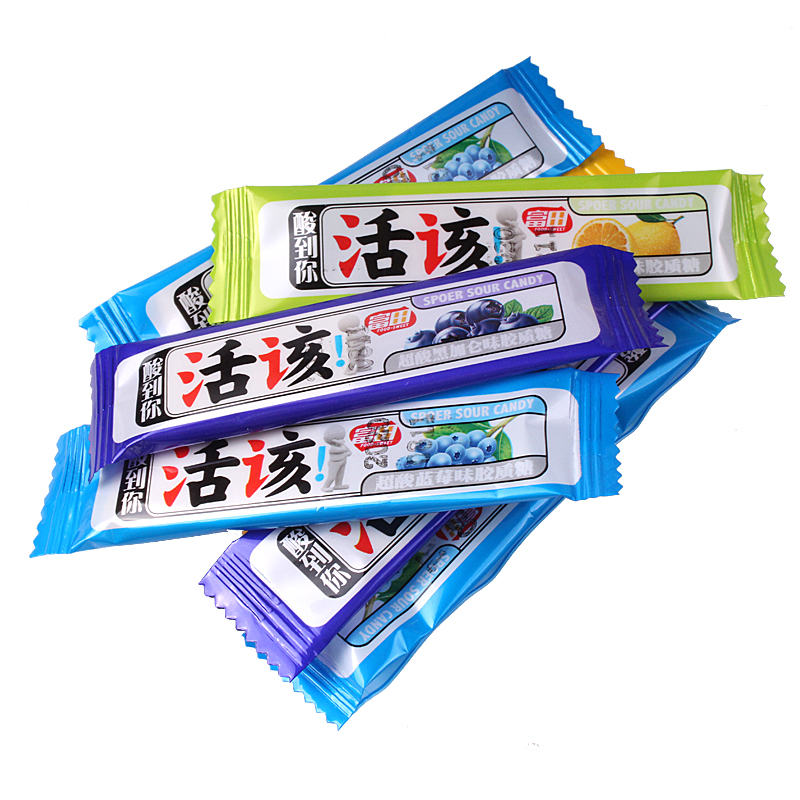 富田活该糖水果味软糖儿时记忆小时候糖果8090糖果