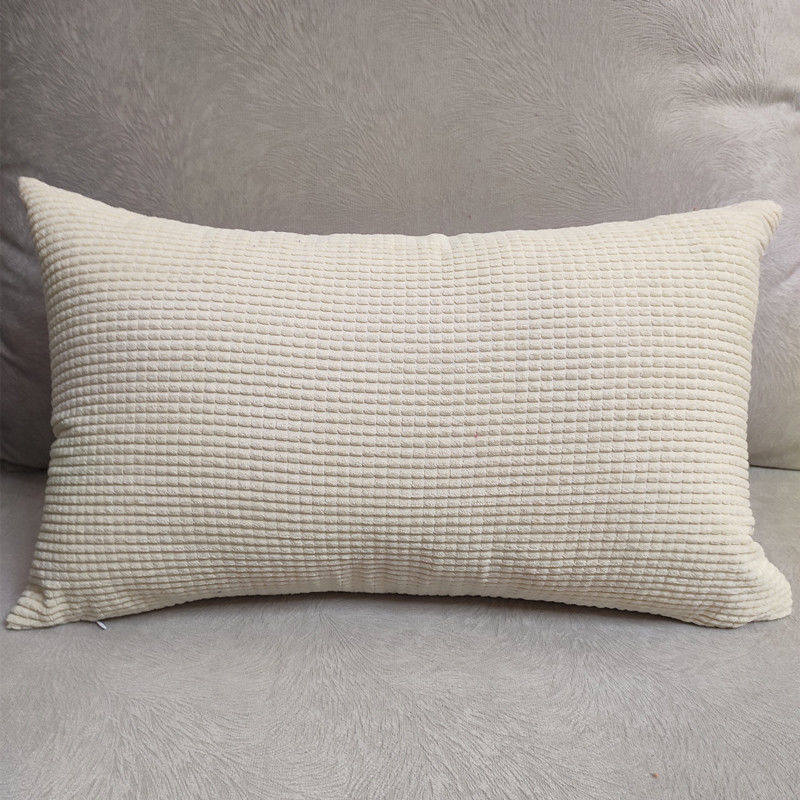 抱枕纯色玉米沙发腰枕长方形椅子腰靠汽车靠垫靠垫