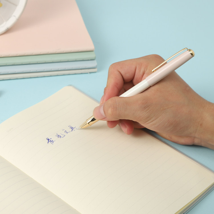 钢笔晨光学生书写练字免费塞上笔活糖果色小学生钢笔