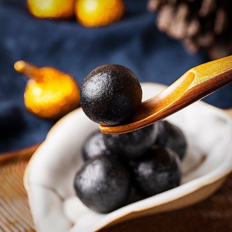 芝麻丸乌发丸黑发食疗养发乌发黑芝麻食品纯黑蜂蜜生发即食滋补