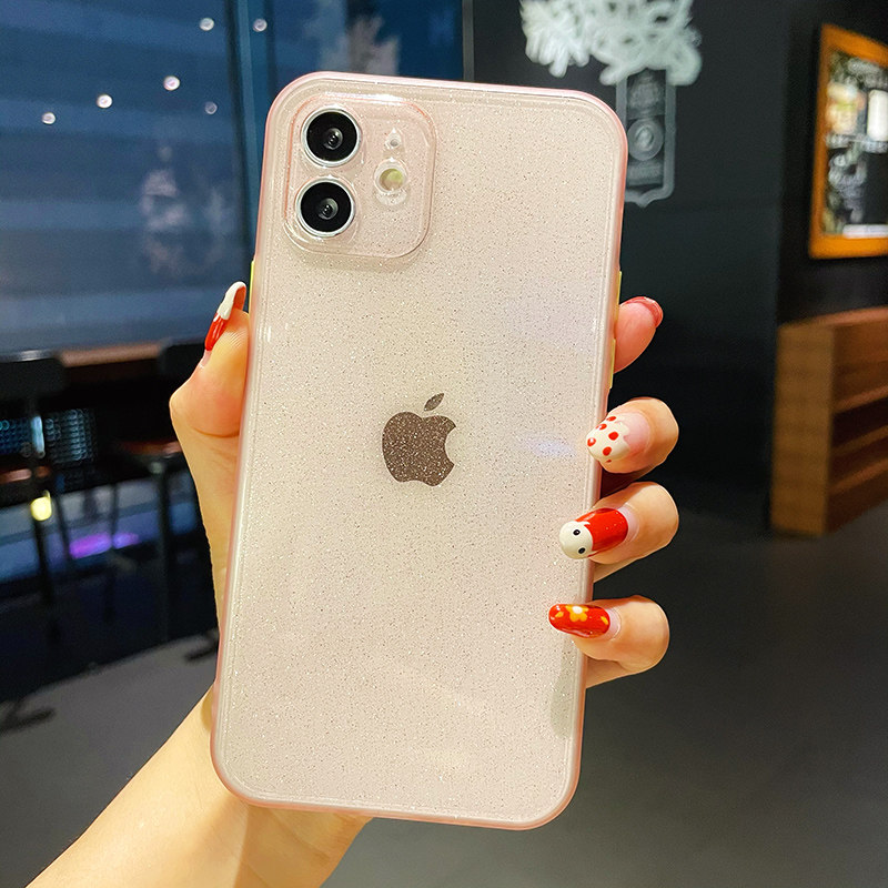 适用iphone12promax手机壳苹果12pro保护壳透明防摔女士款软硅胶潮牌