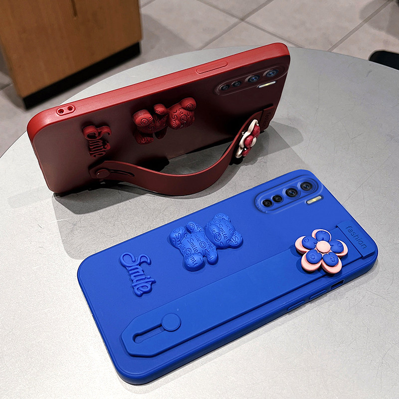 oppoa91手机壳磨砂新款oppa91保护套可旋转小花朵女a91立体公仔0ppo