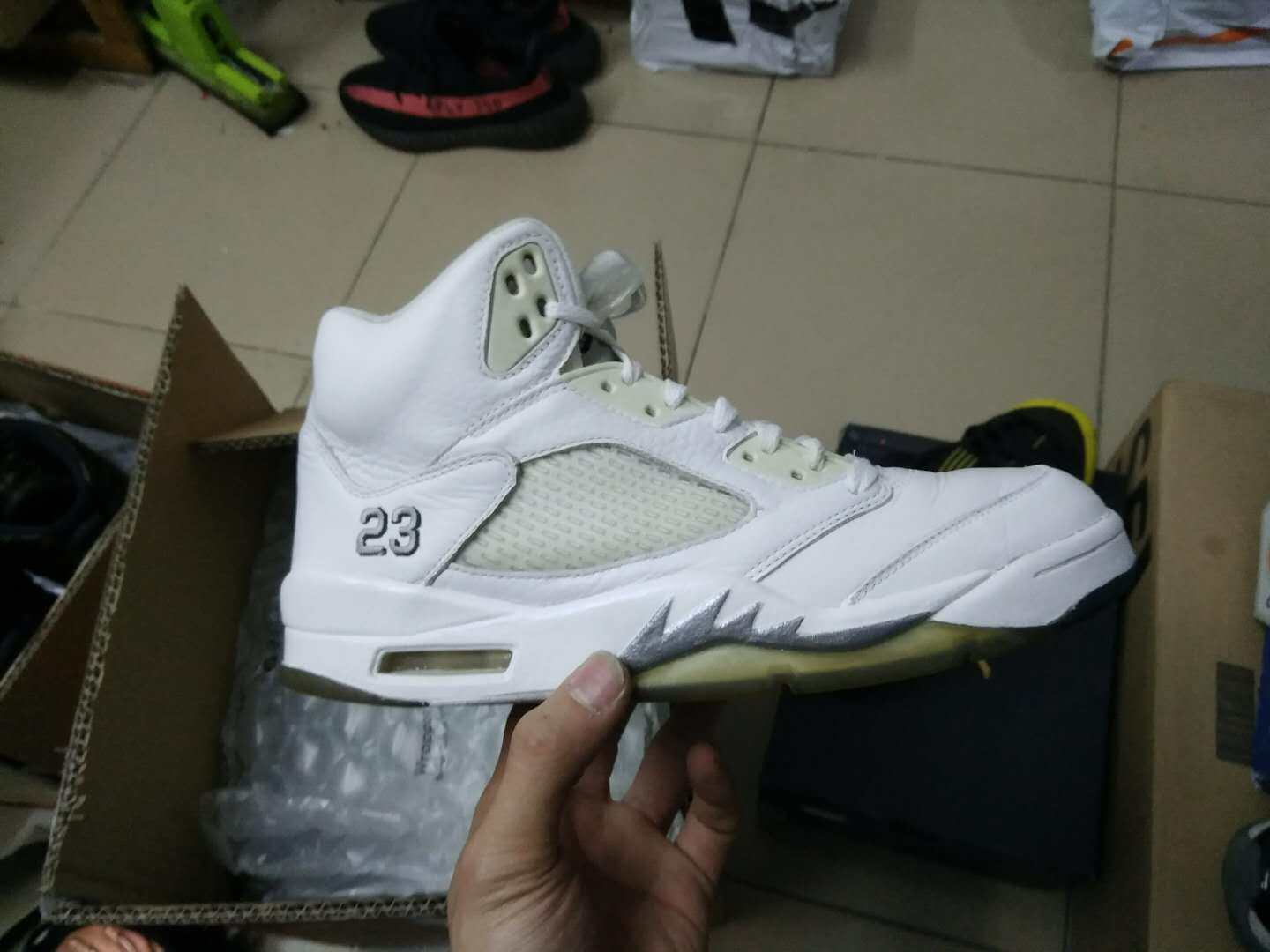 aj5球鞋补伤补漆刮伤破漆划痕鞋面皮面白银其它鞋类