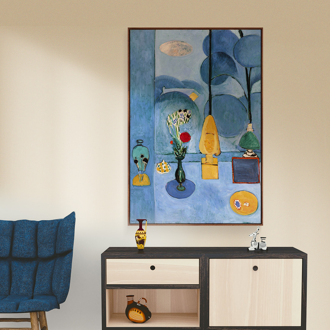 三联马蒂斯风景现代客厅装饰画沙发背景墙油画走道现代装饰画