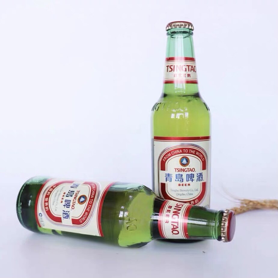 青岛啤酒台啤出口小绿24瓶正宗一厂登州路产地发货啤酒