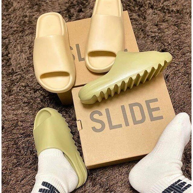 拖鞋yeezy椰子夏季男女情侣网红同款侃爷款运动休闲一字拖