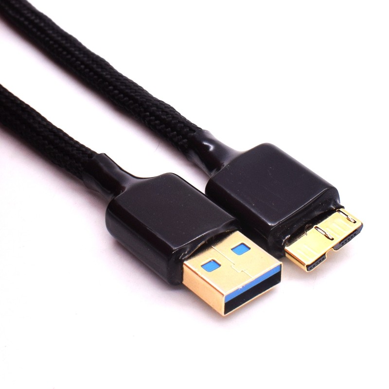 发烧级超软usb30typemicrob数据线硬盘盒连接线升级音频线材
